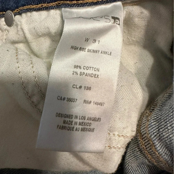 Joes Jeans Womens  Skinny Ankle Jeans  Distressed Wash size 31(A1) - Picture 12 of 14
